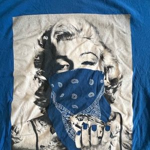 Blue Marilyn Monroe T shirt XL